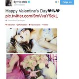 Sylvie Meis wünscht allen einen "Happy Valentine's Day".