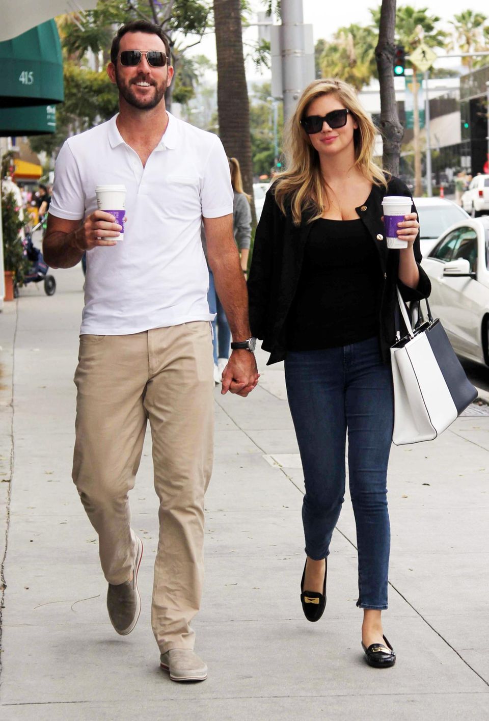 10. April 2014: Kate Upton und ihr Freund Justin Verlander machen einen Spaziergang durch Beverly Hills. 10. April 2014: Kate Upton und ihr Freund Justin Verlander machen einen Spaziergang durch Beverly Hills.