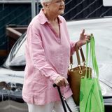 8. September 2014: Angela Lansbury geht in Brentwood einkaufen.