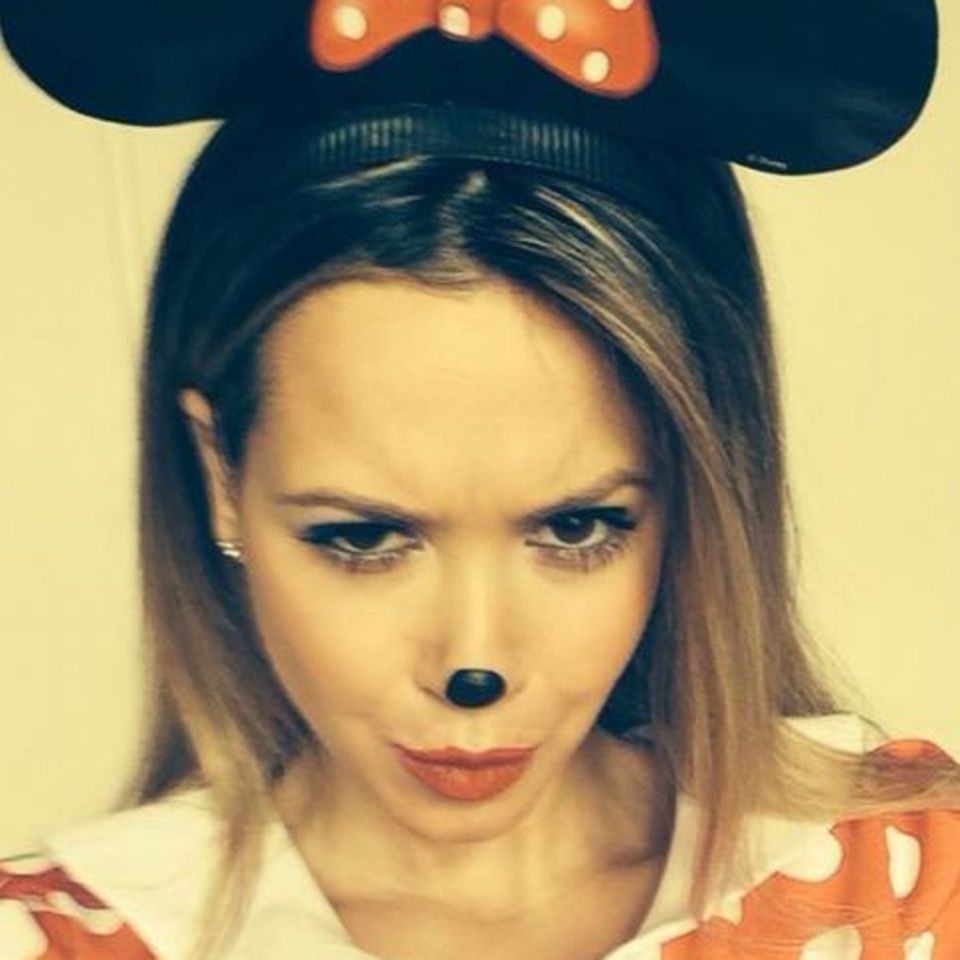 Als "Mandy Mouse" macht sich Mandy Capristo auf den Weg zum Karneval.