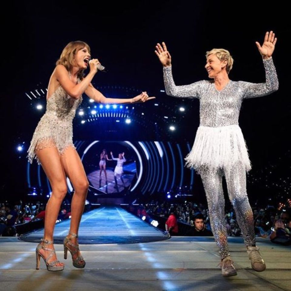 Talk-Queen Ellen DeGeneres ist für jeden Spaß zu haben. Talk-Queen Ellen DeGeneres ist für jeden Spaß zu haben.