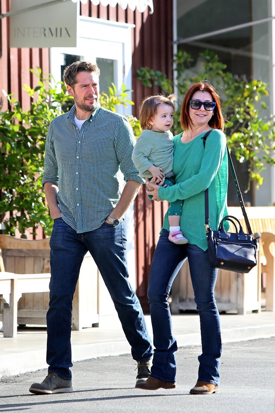 Am St. Patrick's Day ist Alyson Hannigan mit ihrer Familie ganz in Grün in Los Angeles unterwegs.