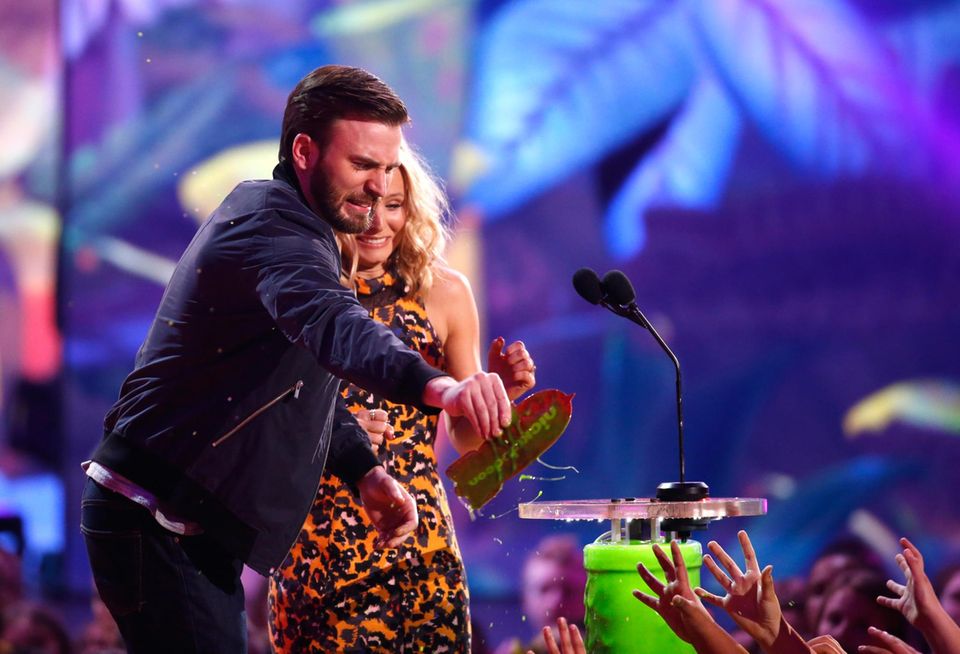Chris Evans und Kristen Bell Chris Evans und Kristen Bell