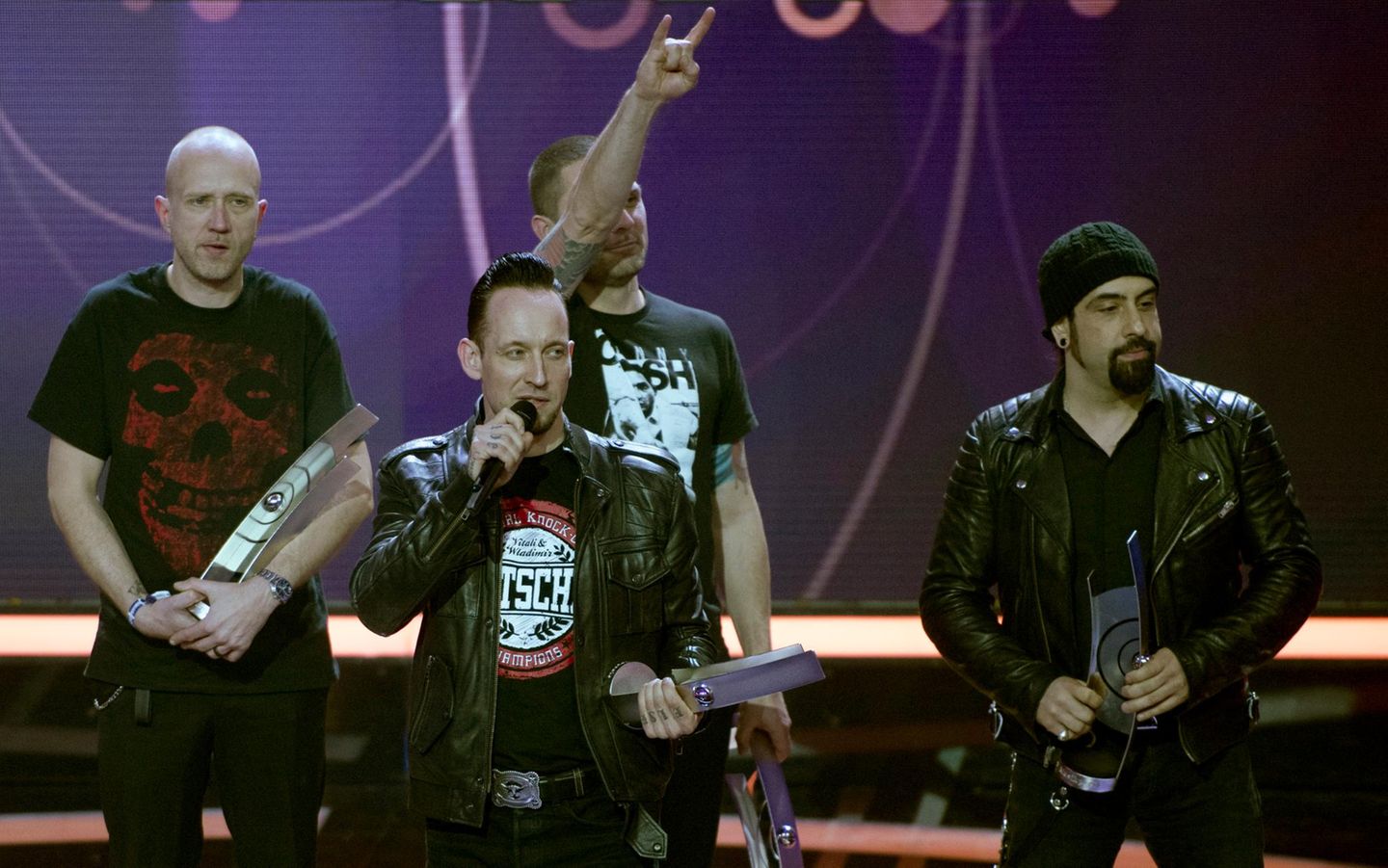 Die dänische Band "Volbeat" gewinnt in der Kategorie "Gruppe Rock/Alternative International".