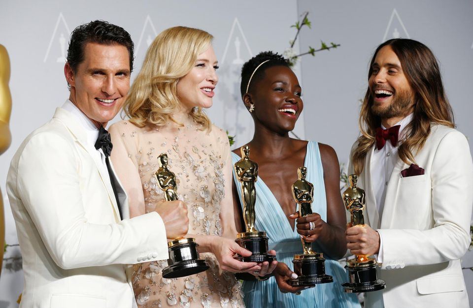 Matthew McConaughey, Cate Blanchett, Lupita Nyong'o und Jared Leto Matthew McConaughey, Cate Blanchett, Lupita Nyong'o und Jared Leto
