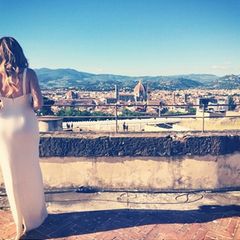 Khloe überschreibt dieses Panoramabild von Florenz mit den Worten: "Und sie lebten glücklich und zufrieden ..."