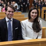 November 2013  Seltener Auftritt im Ausland: Prinz Félix und Prinzessin Claire nehmen in Tokio an den Feierlichkeiten zum 100. Jahrestag der Gründung der Universität teil.