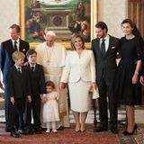 21. März 2016  Großherzog Henri ist mit seiner Familie, darunter Prinz Félix und Prinzessin Claire, im Vatikan zu einer Audienz bei Papst Franziskus. Die kleine Amalia ist mit von der Partie.