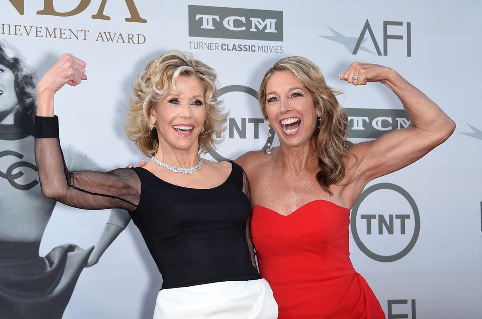 Jane Fonda und Denise Austin