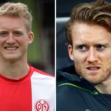 André Schürrle  2009 im Alter von 18 Jahren und 2016 mit 25
