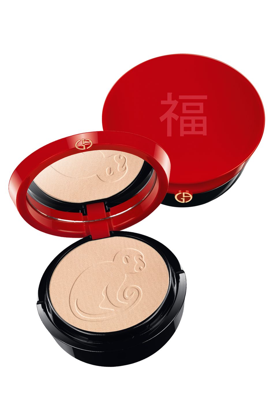 Happy Monkey: Mit der "Chinese New Year Illuminating Palette" würdigt Giorgio Armani das Jahr des Affen. Der Tiegel des Kompaktpuders glänzt in traditionellen Farben, das chinesische Zeichen auf dem Deckel steht für Glück und Reichtum. (limitiert, ca. 85 Euro) Happy Monkey: Mit der "Chinese New Year Illuminating Palette" würdigt Giorgio Armani das Jahr des Affen. Der Tiegel des Kompaktpuders glänzt in traditionellen Farben, das chinesische Zeichen auf dem Deckel steht für Glück und Reichtum. (limitiert, ca. 85 Euro)