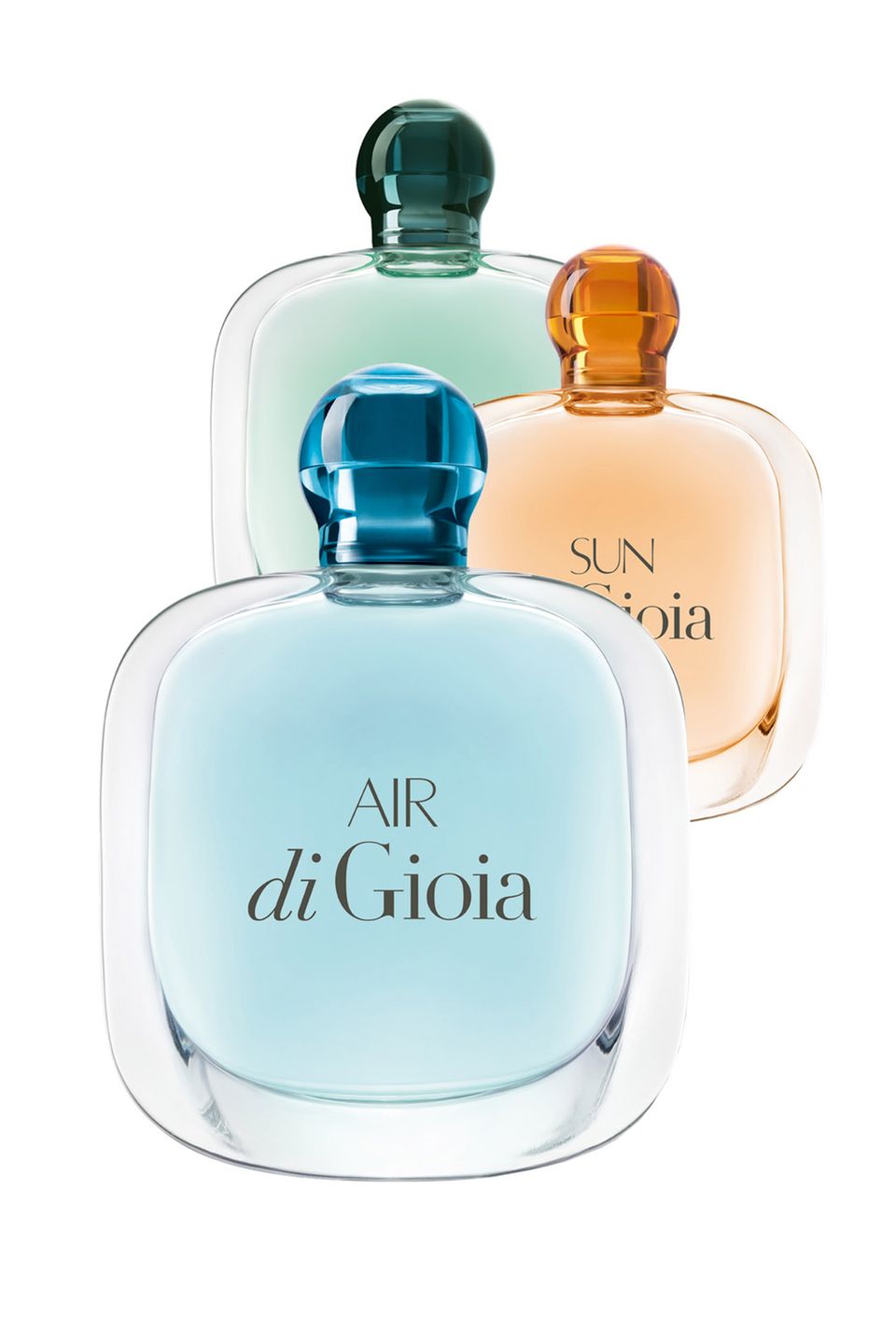 Giorgio Armanis Duft "Acqua di Gioia" hat Zuwachs bekommen: "Sun" und "Air" sind zwei sommerliche Parfüms, die an einen Urlaub in Sizilien erinnern. 50 ml EdP, ca. 55 Euro. Giorgio Armanis Duft "Acqua di Gioia" hat Zuwachs bekommen: "Sun" und "Air" sind zwei sommerliche Parfüms, die an einen Urlaub in Sizilien erinnern. 50 ml EdP, ca. 55 Euro.