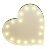 Strahlendes Herz: Deko-Lampe "Heart by Vegas Lights" (Westwingnow, 31 cm hoch, ca. 80 Euro)