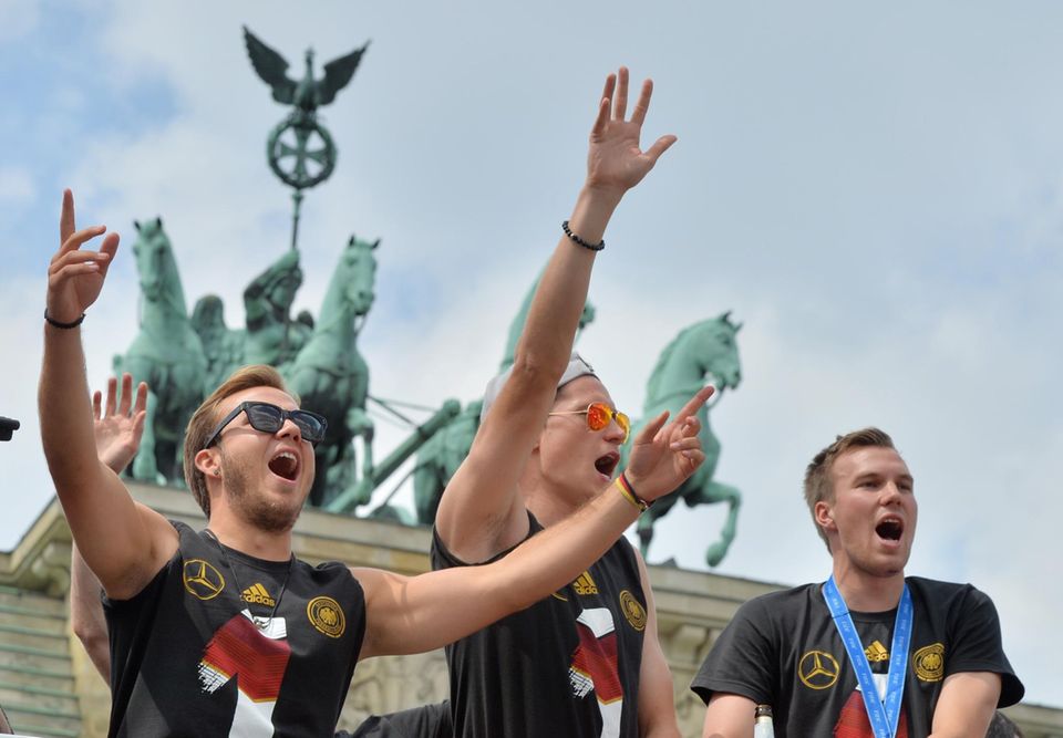 Mario Götze, Julian Draxler und Kevin Großkreutz