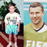 "The same Poldi. The same dream. 1990-2014!!", kommentiert Lukas Podolski sein Instagram-Foto.