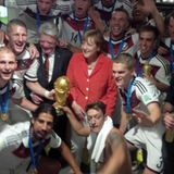 Merkel und Gauck in der Kabine