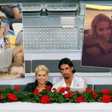 Mai 2011  Lena Gercke und der Fußballer Sami Khedira zeigen sich zum ersten Mal bei einem Tennisturnier in Madrid (u.) zusammen in der Öffentlichkeit. Seitdem sind die beiden unzertrennlich: Im gemeinsamen Urlaub zeigen sie sich verliebt beim Sonnenuntergang (r.) und bei der EM 2012 feuert Lena ihren Sami von der Tribüne aus an (l.).