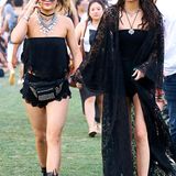 Kendall und Kylie Jenner könnten mit ihren schwarzen Gruftie-Outfits glatt als Mitglieder der Addams-Family durchgehen.