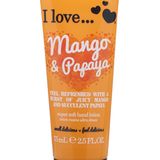 "Mango & Papaya-Handlotion" – köstlich! Von I love ..., 75 ml, ca. 4 Euro, nur bei Douglas