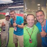 Dort trifft er die brasilianischen Formel-1-Stars Felipe Massa und Rubens Barrichello.
