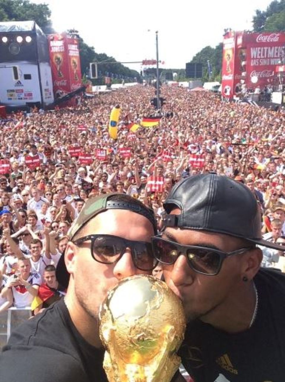 Lukas Podolski und Jerome Boateng