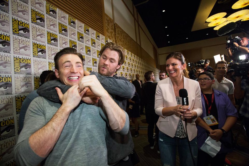 Chris Hemsworth und Chris Evans