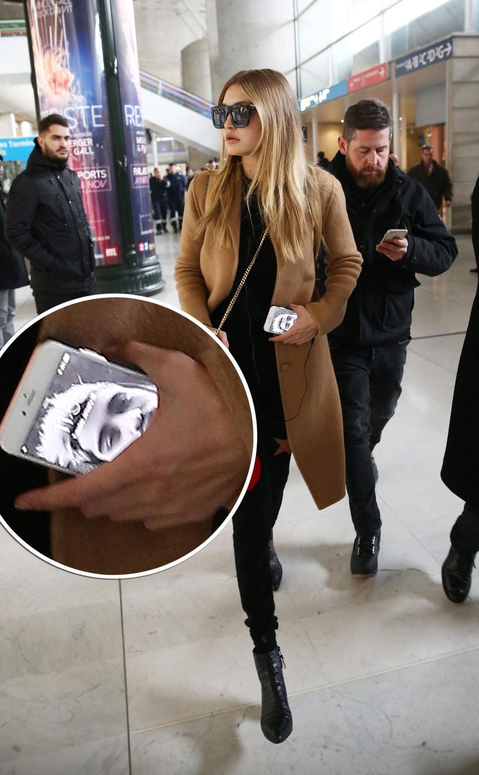 Topmodels wie Gigi Hadid sind eben auch nur normale Menschen - da macht erst recht die Liebe keinen Unterschied. Damit sie ihren Schatz Zayn Malik unterwegs immer bei sich trägt, ziert sein Selfie den Sperrbildschirm ihres iPhones. Niedlich!