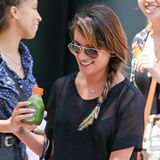 Gesundheit aus der Flasche: Grüne Detox-Drinks sind auch bei "Glee"-Star Lea Michele beliebt.