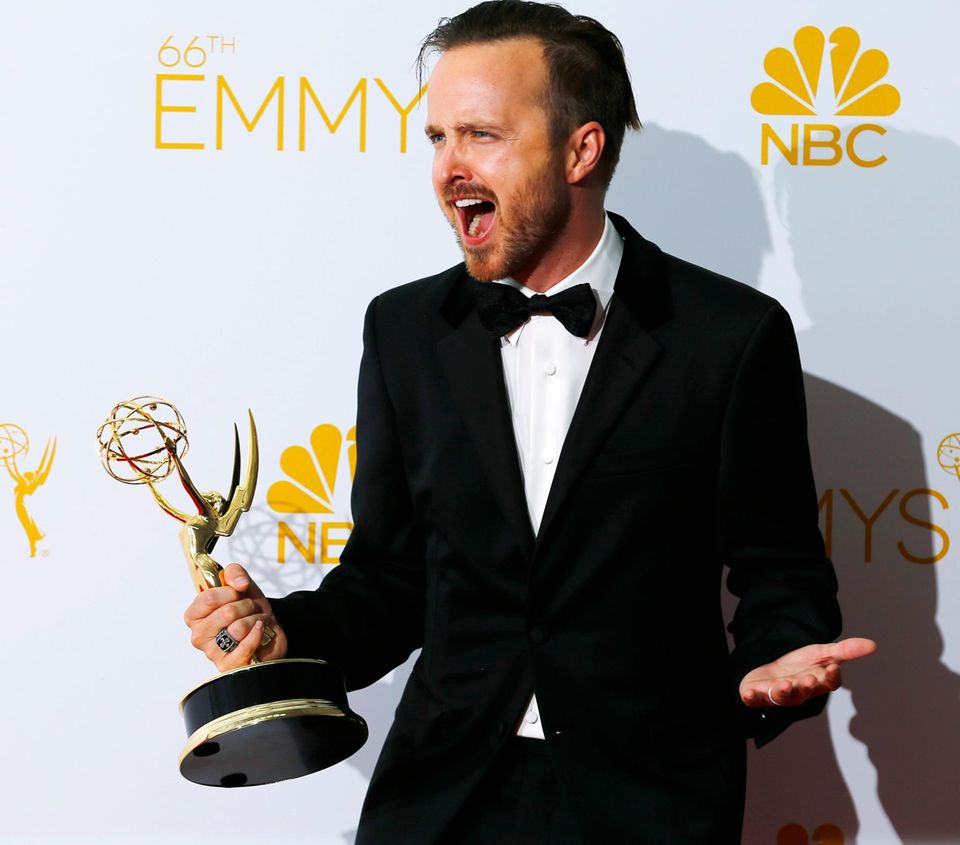 Aaron Paul freut sich riesig: Er wird für seine Rolle des "Jesse Pinkman" in "Breaking Bad" ausgezeichnet.