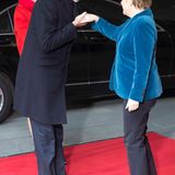 Bundeskanzlerin Angela Merkel empfängt König Felipe und Königin Letizia im Kanzleramt.