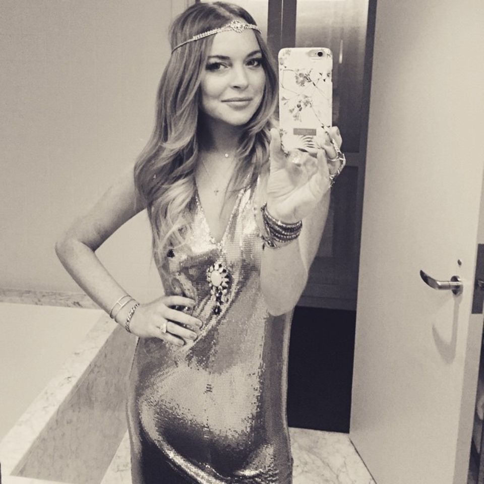 Lindsay Lohan freut sich auf ein arbeitsreiches Jahr 2015. Lindsay Lohan freut sich auf ein arbeitsreiches Jahr 2015.