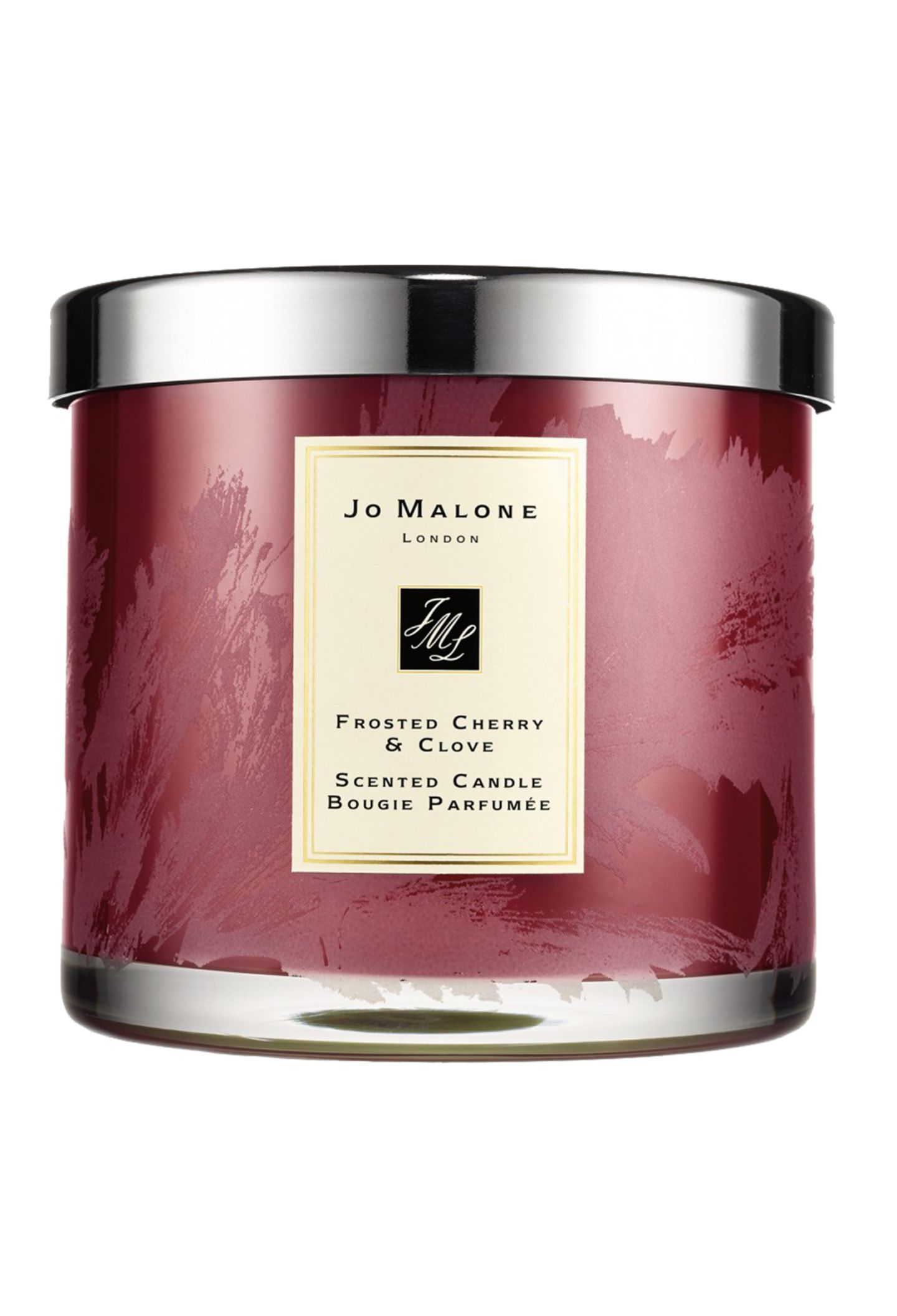 "Frosted Cherry & Clove Deluxe Candle" von Jo Malone, ca. 156 Euro, limitiert