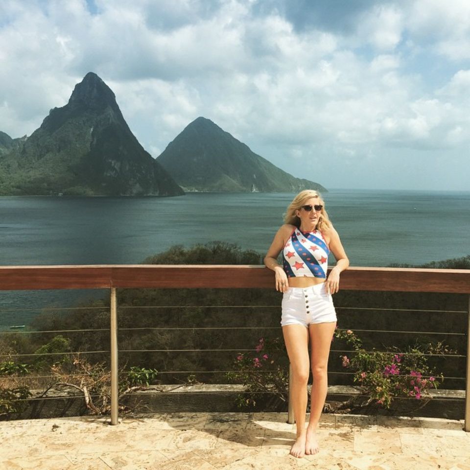 Mai 2015  Ellie Goulding genießt noch einmal ihren letzten Tag im Urlaub bevor es wieder nach Hause geht.