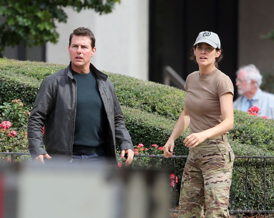 16. November 2015: Tom Cruise und Cobie Smulders drehen eine Actionszene für "Jack Reacher 2".