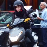 4. November 2015: Kristen Stewart steht für "Personal Shopper" in Paris vor der Kamera.