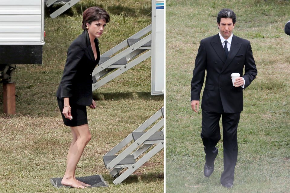 14. Mai 2015: Für die Serie "American Crime Story", die wahre Kriminalfälle nacherzählt, schlüpfen Selma Blair und David Schwimmer in die Rollen des Ehepaars Kris Jenner und Robert Kardashian. 14. Mai 2015: Für die Serie "American Crime Story", die wahre Kriminalfälle nacherzählt, schlüpfen Selma Blair und David Schwimmer in die Rollen des Ehepaars Kris Jenner und Robert Kardashian.