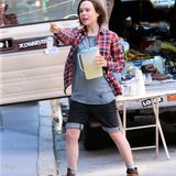 17. Juni 2015: Ellen Page verkauft bei den Dreharbeiten zum Film "Tallulah" Limonade aus dem Kofferraum.
