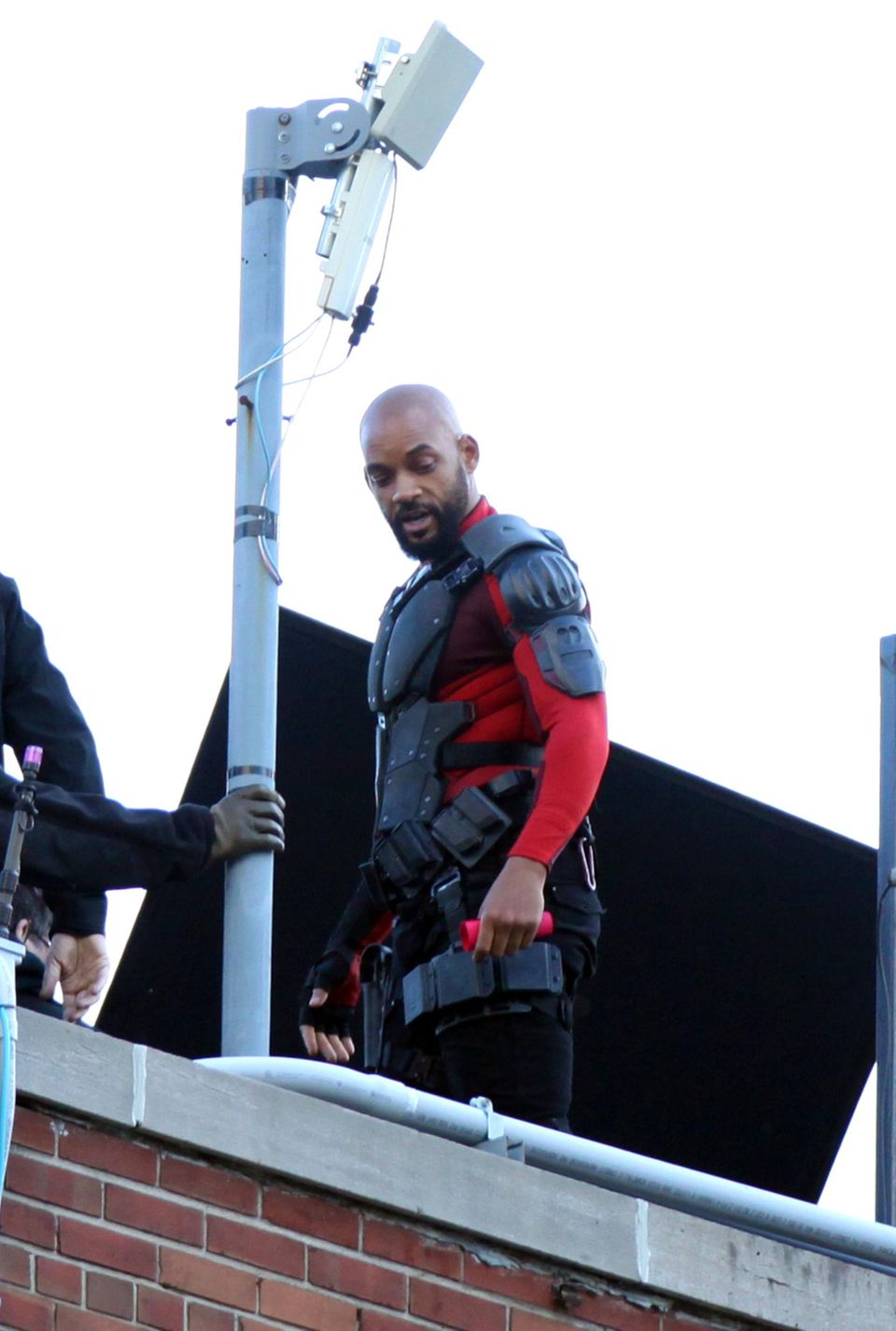 7. Juni 2015: Will Smith wagt in Toronto für den Film "Suicide Squad" einige gefährliche Stunts. 7. Juni 2015: Will Smith wagt in Toronto für den Film "Suicide Squad" einige gefährliche Stunts.