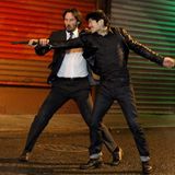 17. November 2015: Hier geht's zu Sache: Keanu Reeves dreht eine blutige Actionszene in Chinatown für "John Wick 2".
