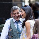 18. April 2015: Mit einem weiteren Besuch am Set von Georges neuem Film "Money Monster" scheint Amal Clooney vor allem die Laune ihres Ehemanns sehr zu verbessern.