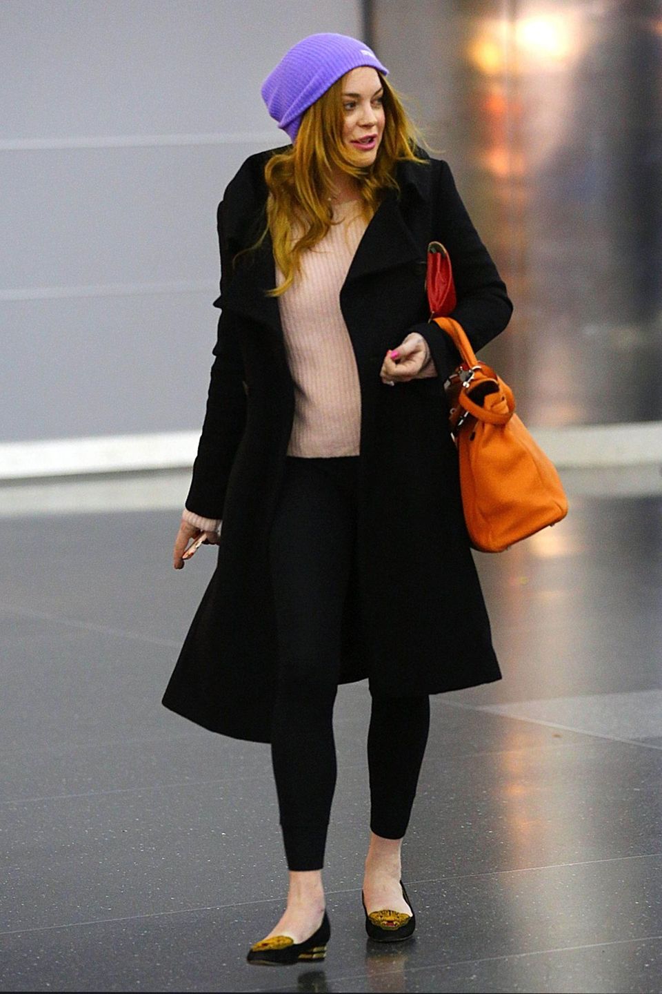 2. Januar 2014: Lindsay Lohan ist zurück in New York City. Die Feiertage hat die Schauspielerin am Strand verbracht.