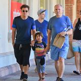 12. September 2015: Orlando Bloom ist mit Sohn Flynn und Vater Harry in Malibu unterwegs.