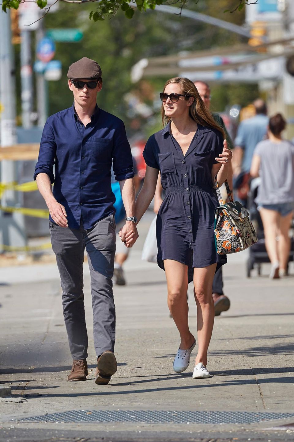 5. Mai 2015: Eddie Redmayne ist nach einem Lunch mit seiner Frau Hannah Bagshawe auf dem Weg nach Hause.