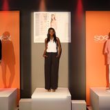 Die Models präsentierten die neuesten Entwürfe von Soccx.