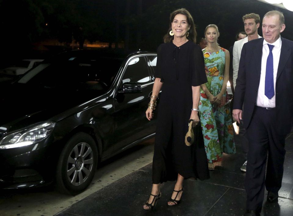 31. Oktober 2015: Prinzessin Caroline, Beatrice Borromeo Casiraghi und Pierre Casiraghi sind auf dem Weg ins National Theatre in Havana auf Kuba, um eine Ballett-Gruppe aus Monaco zu sehen.