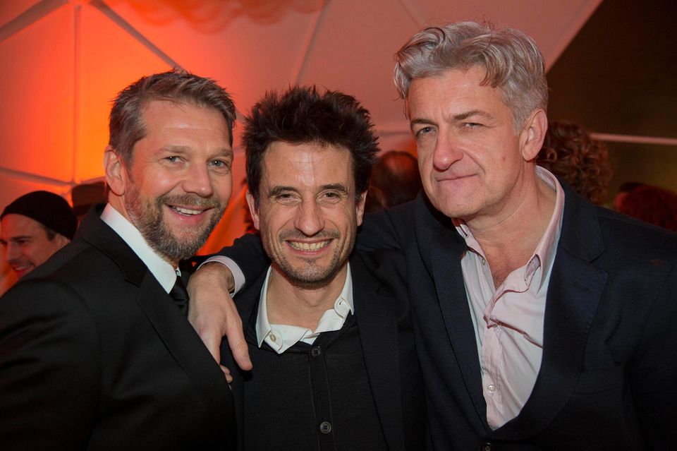 Plausch unter Kollegen: Das Männertrio Kai Wiesinger, Oliver Mommsen und Dominic Raacke hat sich viel zu erzählen.
