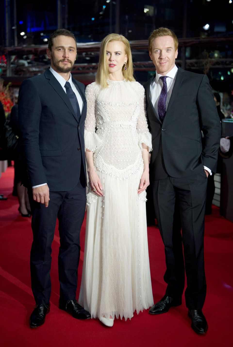 Zusammen mit ihren Schauspielkollegen James Franco und Damian Lewis stellt Nicole Kidman ihren Film "Queen Of The Desert" vor. Zusammen mit ihren Schauspielkollegen James Franco und Damian Lewis stellt Nicole Kidman ihren Film "Queen Of The Desert" vor.