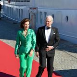 Die Eltern fes Bräutigams: Königin Silvia und König Carl Gustaf