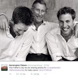 Zum Vatertag twittert der Kensington Palace ein Schwarzweißfoto von Prinz Charles und seinen Söhnen.