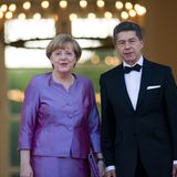 Tag 2  Angela Merkel wird zum Gala Dinner von Ehemann Joachim Sauer begleitet.